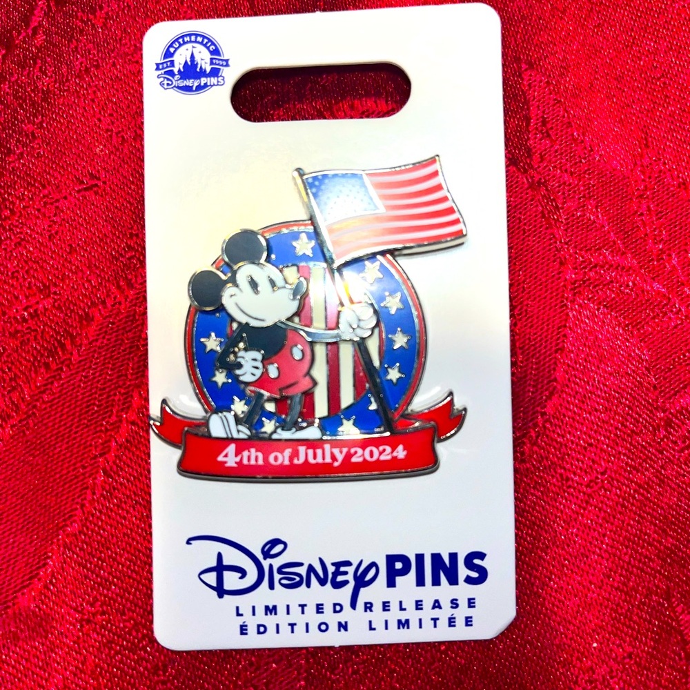 New Disney Mickey Mouse 2024 July 4th pin